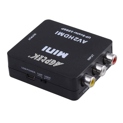720p 1080p AGPtek Mini Composite AV CVBS 3RCA to HDMI Video Converter Adapter