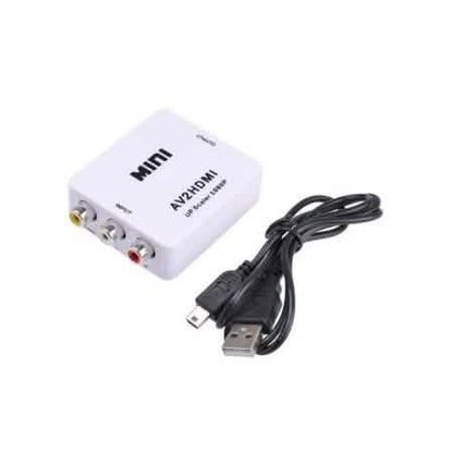 720p 1080p Upscaler Mini Composite AV CVBS 3RCA to HDMI Video Converter Adapter