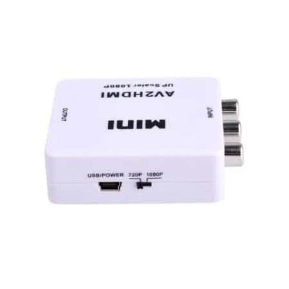 720p 1080p Upscaler Mini Composite AV CVBS 3RCA to HDMI Video Converter Adapter
