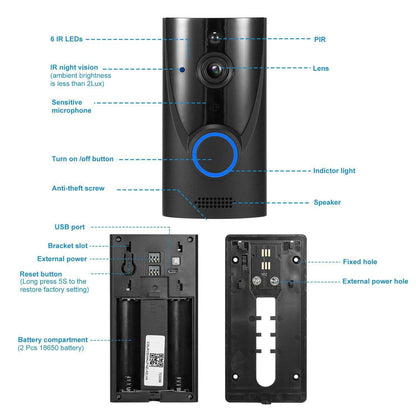 720P HD WiFi Video Doorbell