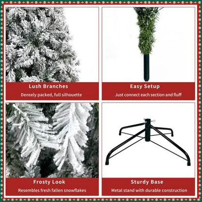7.5 Ft. Hinged Artificial Fir Christmas Tree