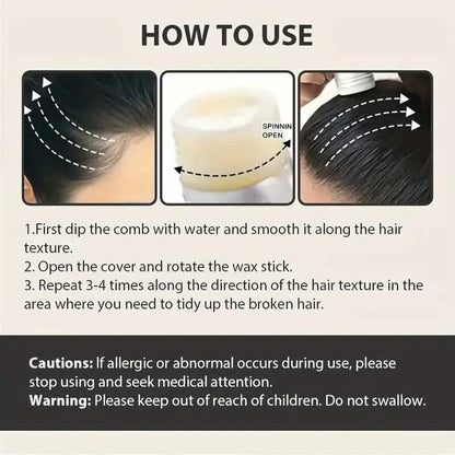 75g Hair Wax Stick for Flyaways and Frizz Control