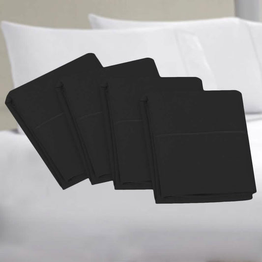 4-Piece Set: Bamboo Premium Ultra Soft Pillow Case - Assorted Sizes
