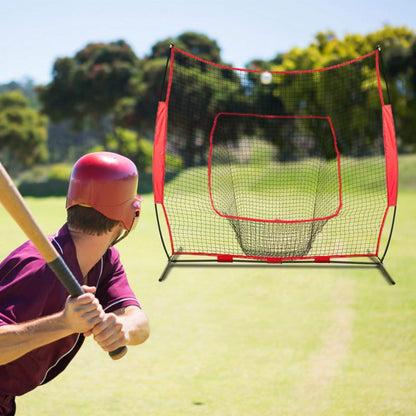 7x7ft Training Net with Bow Frame Carrying Bag for Solo Team Training