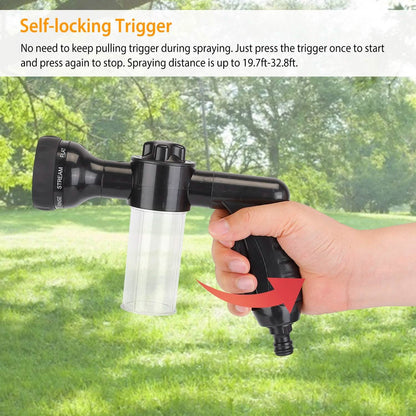 8-in-1 Foam Garden Hose Nozzle Soap Sprayer
