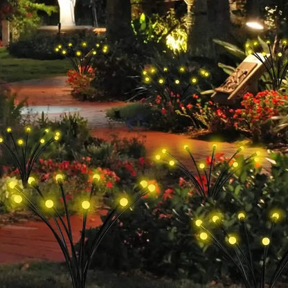 8 LED Solar Firefly Hanging Solar Lights