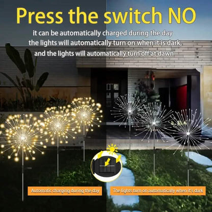 8 Lighting Modes Solar Festival Viewing Decorative Outdoor Lights