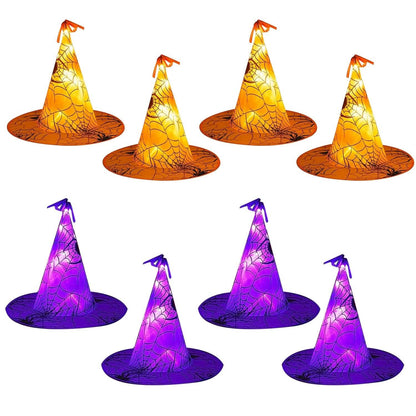 8-Pack: 13ft Witch Hat Hanging String LED Light