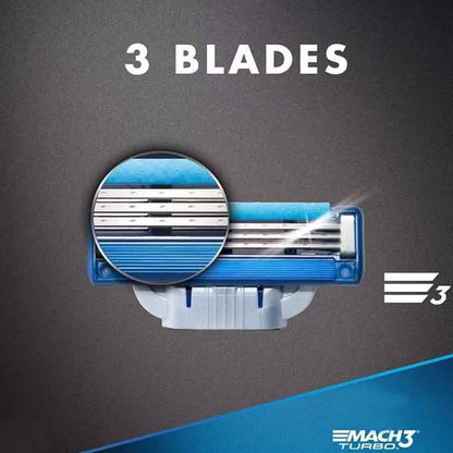 8-Pack: Gillette Mach3 Turbo Men's Razor Blades