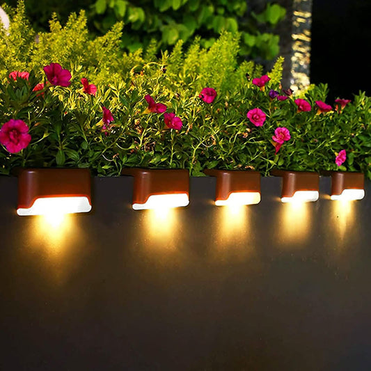 8-Pack: Solar LED Deck & Step Lights