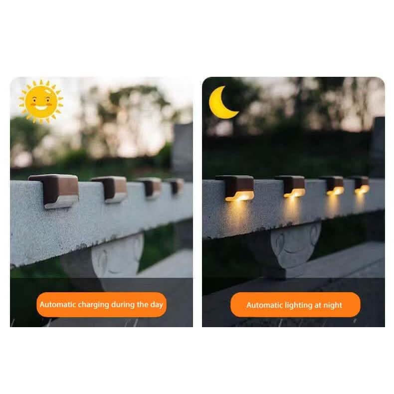 8-Pack: Solar LED Deck & Step Lights