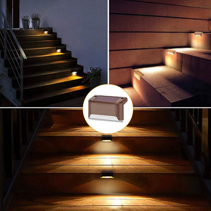 8-Pack: Solar LED Deck & Step Lights