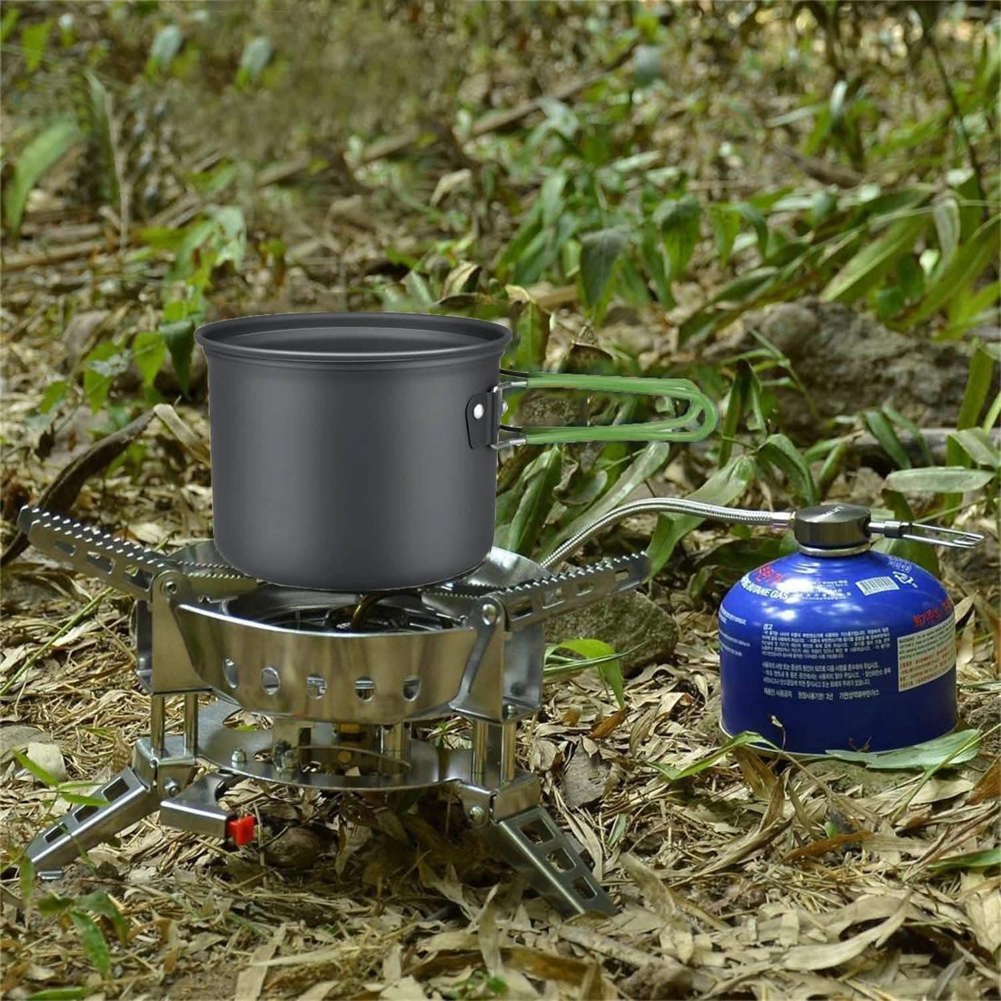 8-Piece: Camping Cooking Ware Set