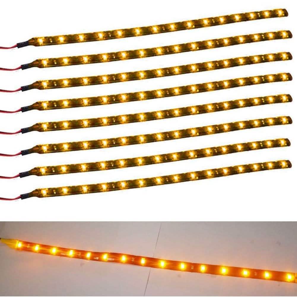 8-Piece: Flexible Waterproof LED Strip Light for Car
