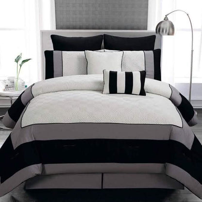 8-Piece: Kensie Oversized Queen Comforter Set
