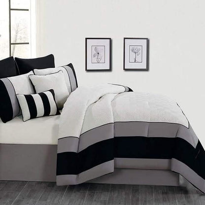 8-Piece: Kensie Oversized Queen Comforter Set