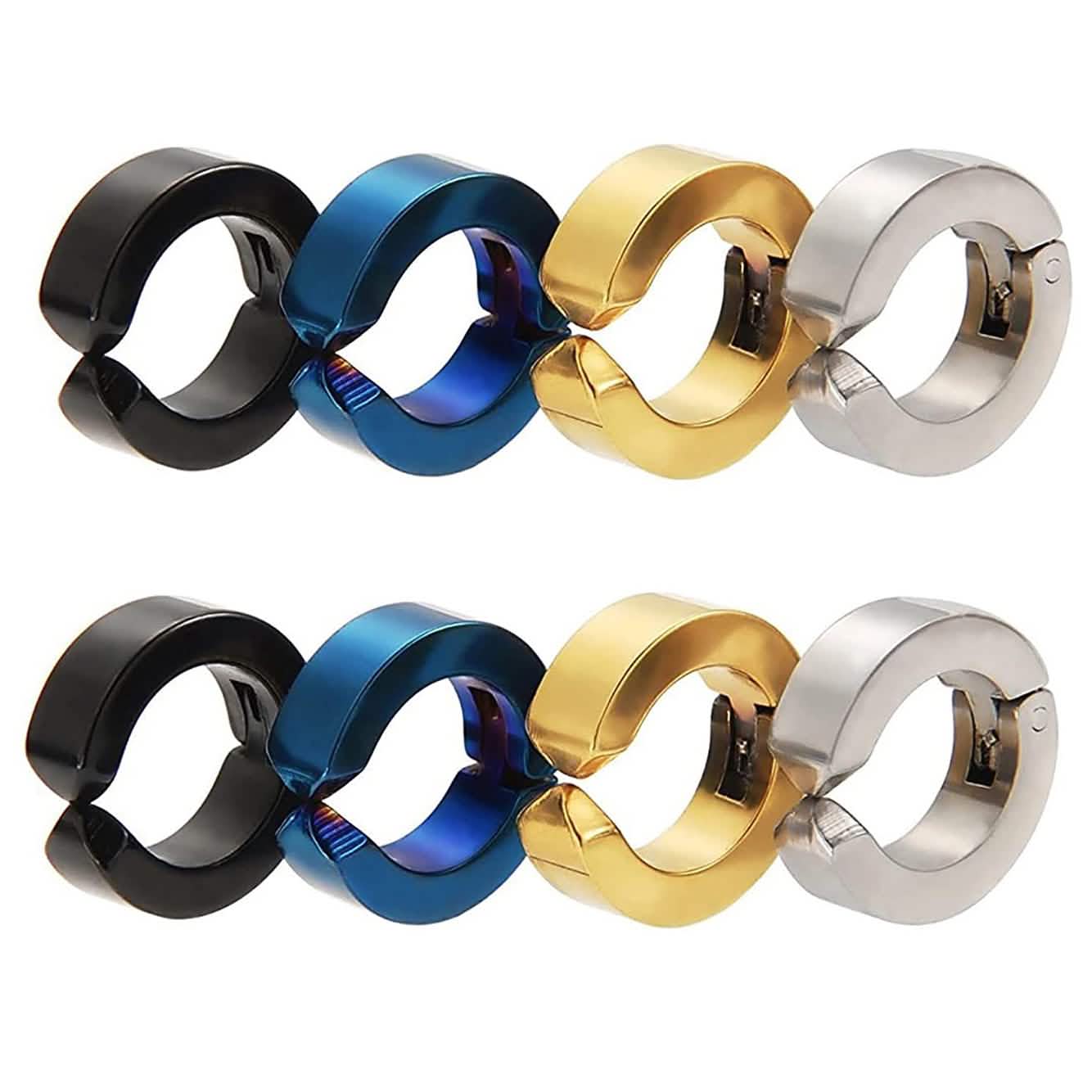8-Piece: Mudder Non-Pierced Earring Clip