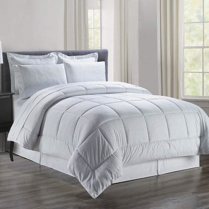 8-Piece: Plazatex Vine Microfiber Comforter Bed in A Bag Set