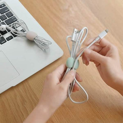 8-Piece: Portable Reusable Cable Clips Organizer