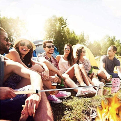 8-Piece Set: Marshmallow Roasting Sticks with Wooden Handle