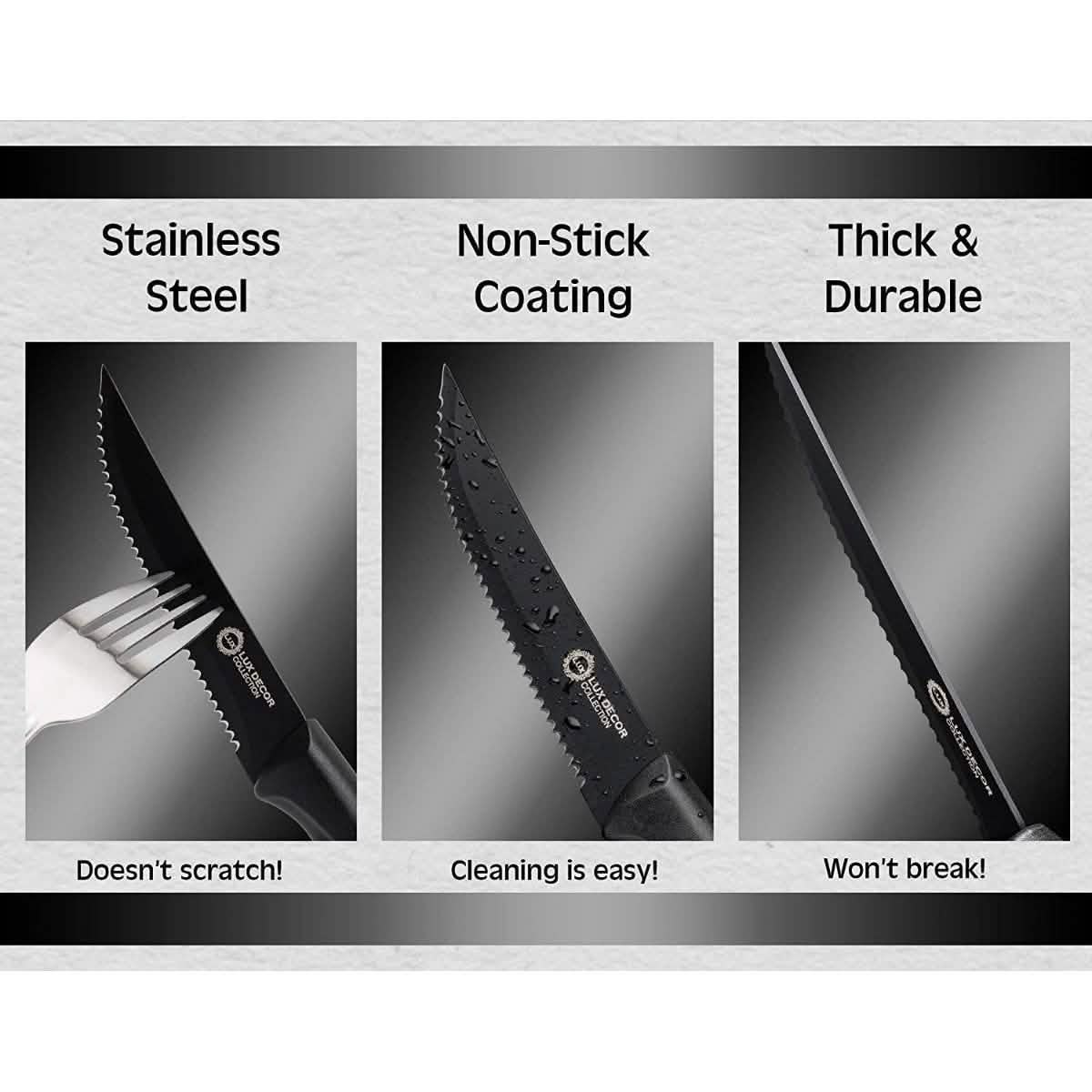 8-Piece Set:  Stainless Steel Knives set