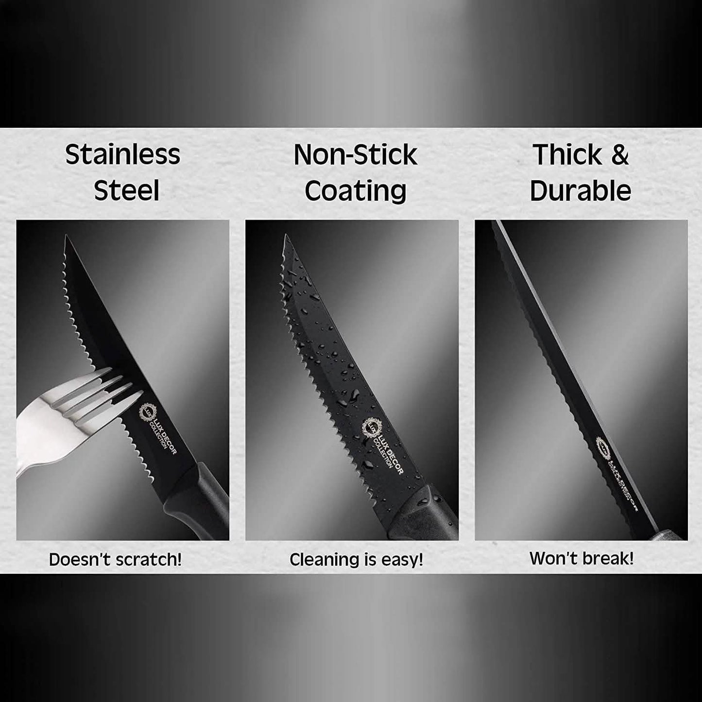 8-Piece Set: Steak Knife Stainless Steel