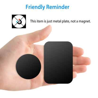 8-Piece: Universal Metal Plates with Strong Adhesive