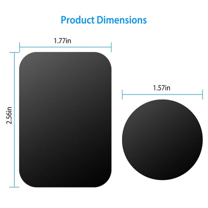 8-Piece: Universal Metal Plates with Strong Adhesive