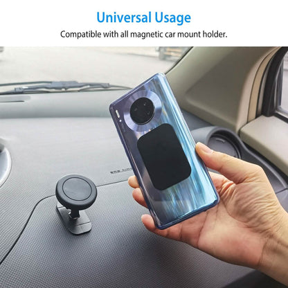 8-Piece: Universal Metal Plates with Strong Adhesive