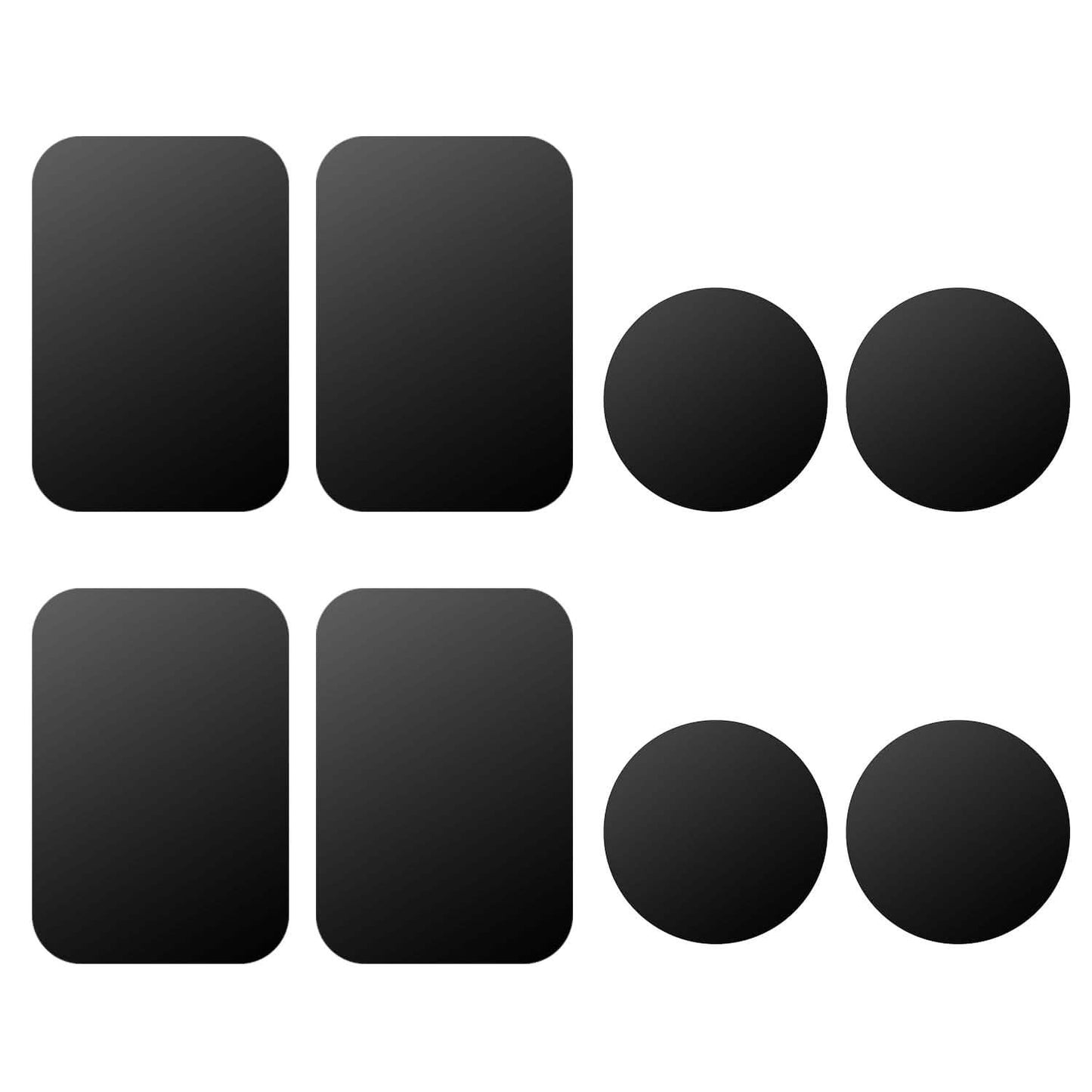 8-Piece: Universal Metal Plates with Strong Adhesive
