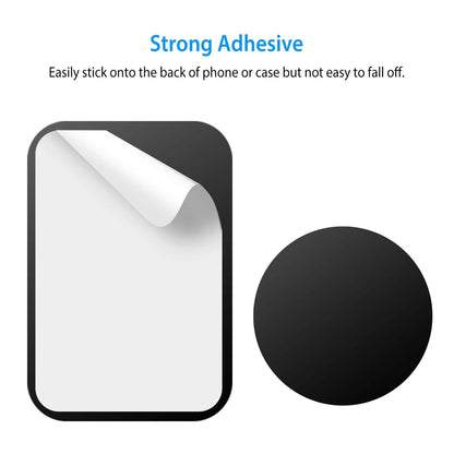 8-Piece: Universal Metal Plates with Strong Adhesive