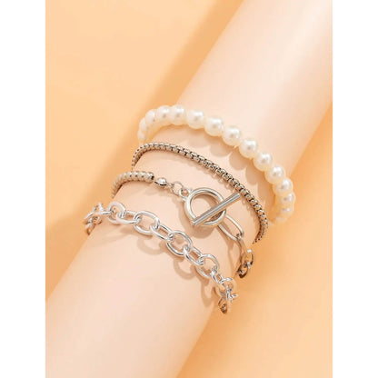 8-Piece: Women's Modern Street Geometric Bracelet