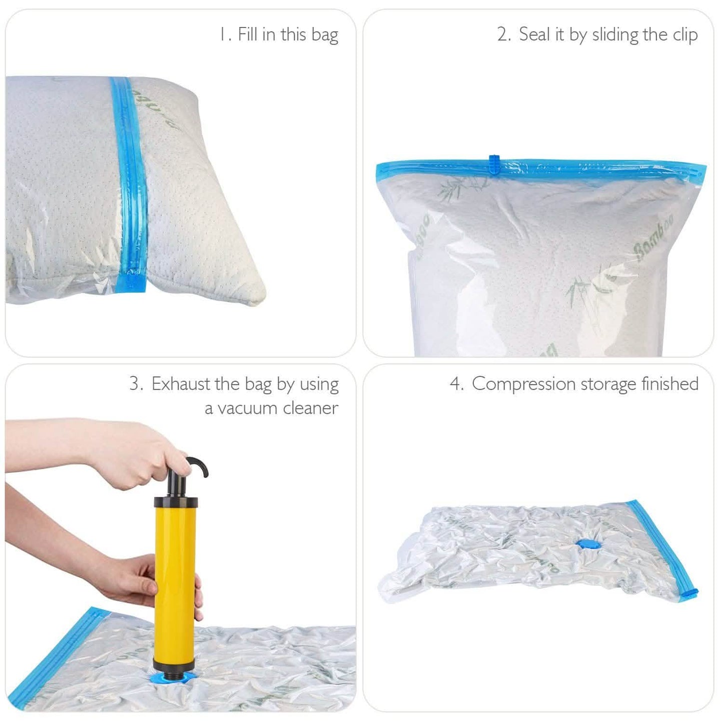 8-Pieces: Compressed Storage Bag