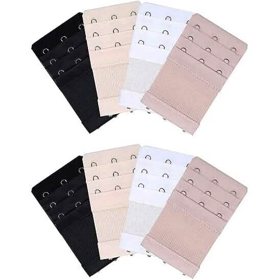 8-Pieces: Women's Lingerie Bra Extenders