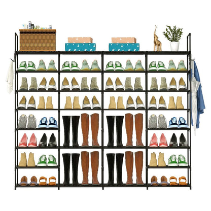 8-Tier Shoe Rack Metal Shoe Storage Shelf