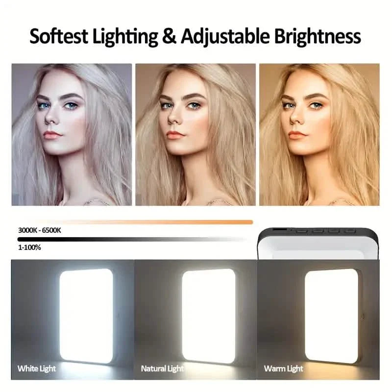 80 LED Clip-On Rechargeable Selfie Ring Light