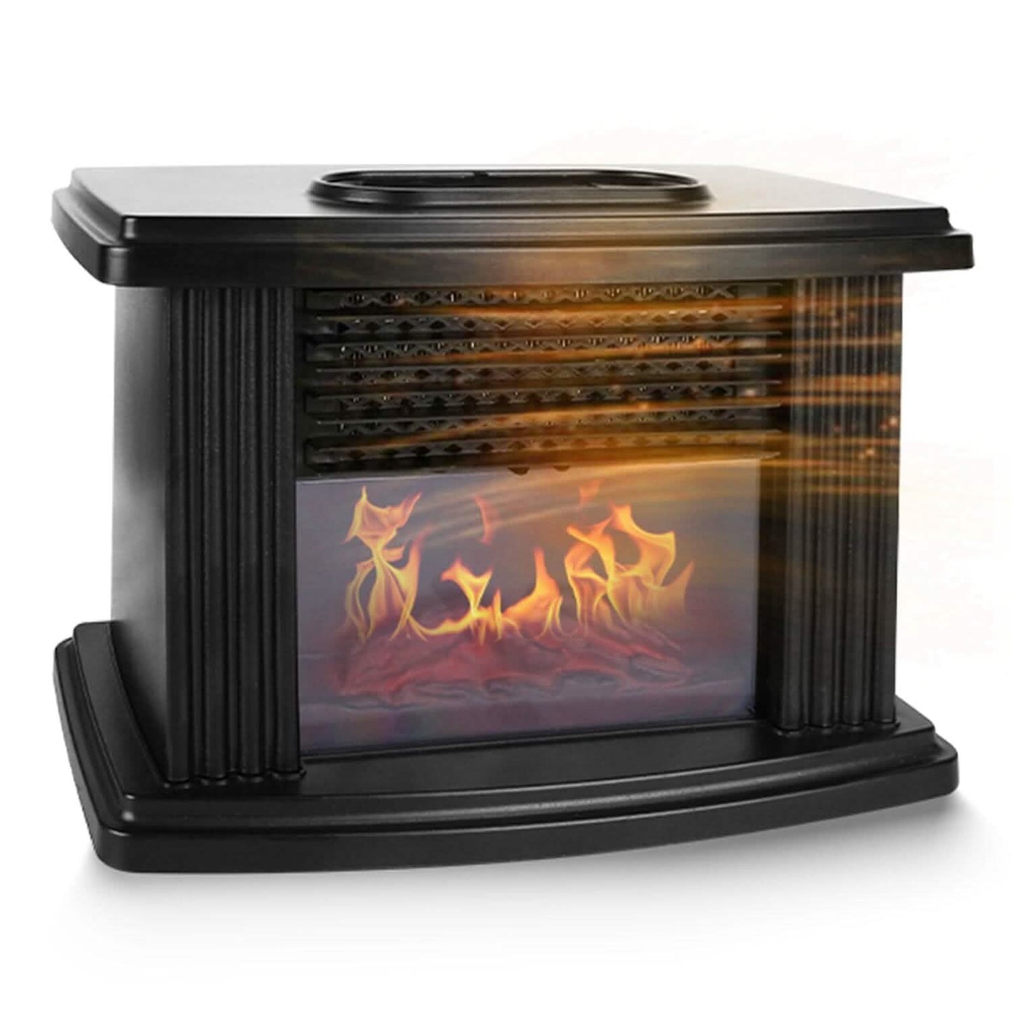 800W Artificial Flame Stove Electric Fireplace Heater