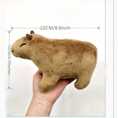 8.8 Inch Simulation Capybara Plush Toy, Lifelike Cute Stuffed Animal