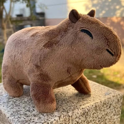 8.8 Inch Simulation Capybara Plush Toy, Lifelike Cute Stuffed Animal