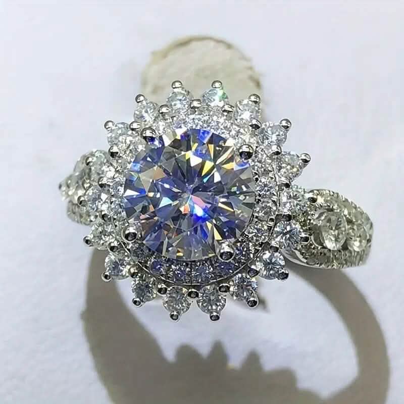8mm Zirconia Zinc Alloy Ring