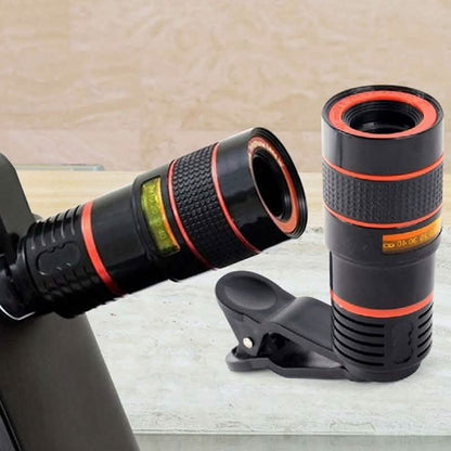 8x Optical Zoom Camera Lens Clip for iPhone & Android