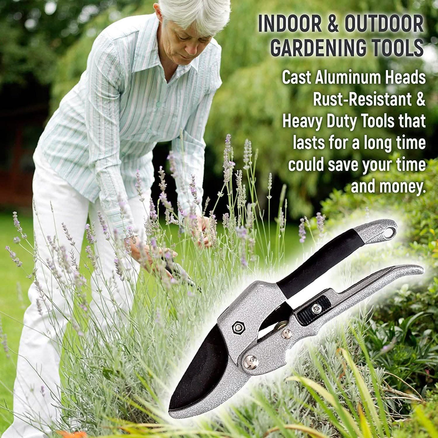 9-Piece: Heavy Duty Aluminum Alloy Gardening Tools Set