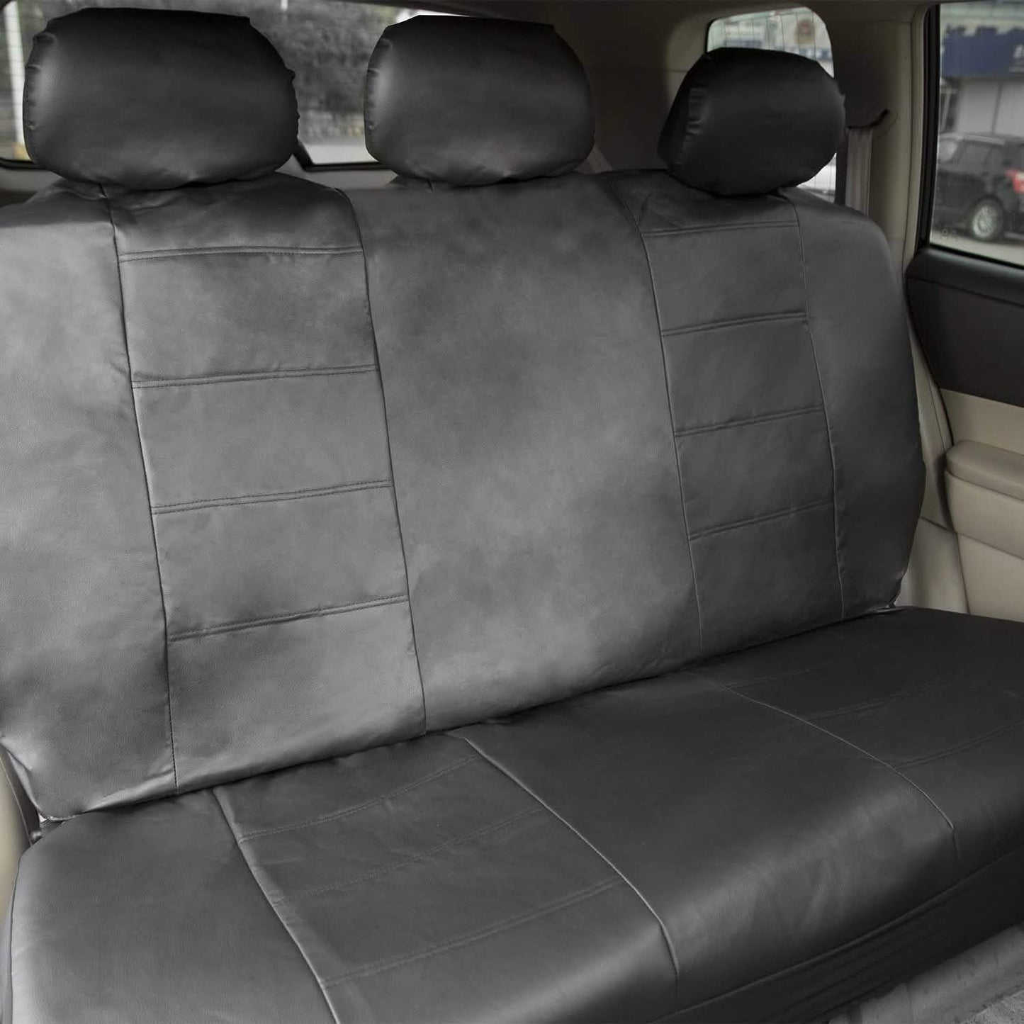 9-Piece Set: PU Leather Car Seat Cover