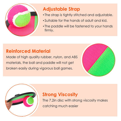 9-Piece Set: Toss and Catch Ball Throw