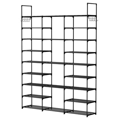 9-Tier: Shoe Rack Metal Storage