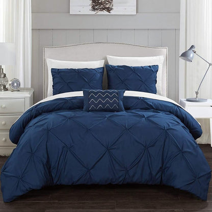 Armi Pinch-Pleated Microfiber Duvet Cover Set