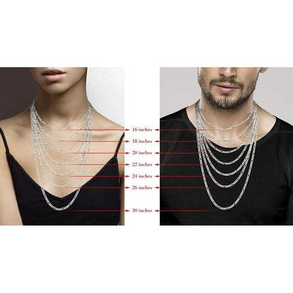 .925 Solid Sterling Silver Flat Snake Link Chain