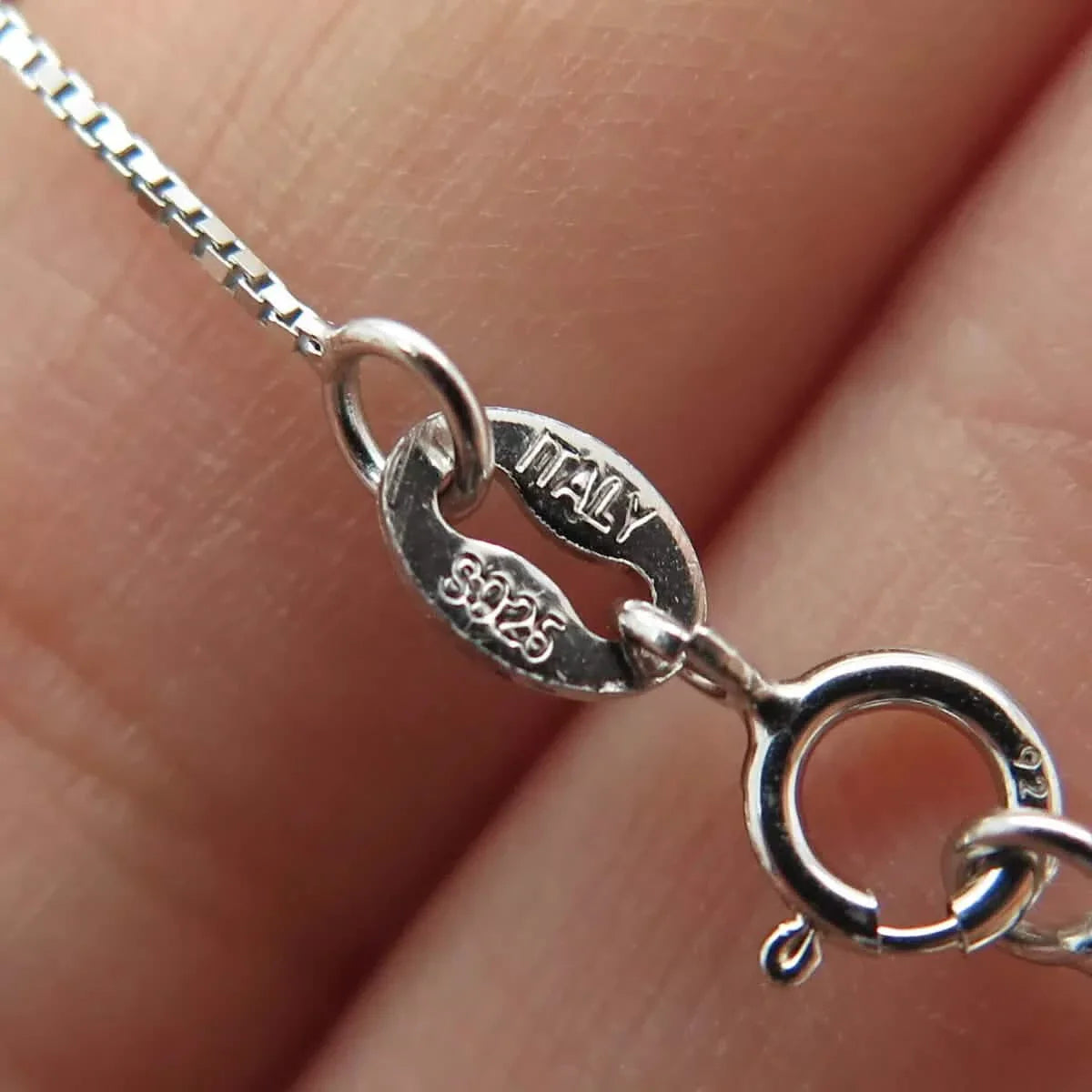925 Sterling Silver Box Chain Necklace