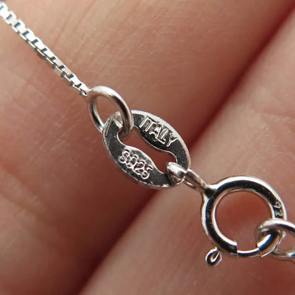 925 Sterling Silver Box Chain Necklace