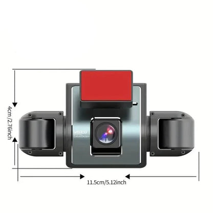 360° Car Drive Recorder – Night Vision, 1080p, 4-Channel